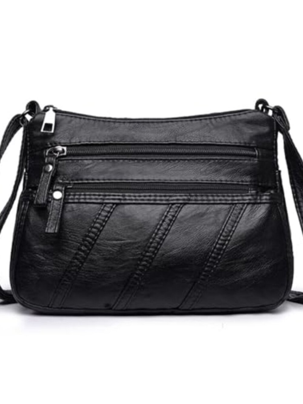 PU Leather Crossbody Bag Purse Multi Pocket Shoulder Handbag for Travel Work